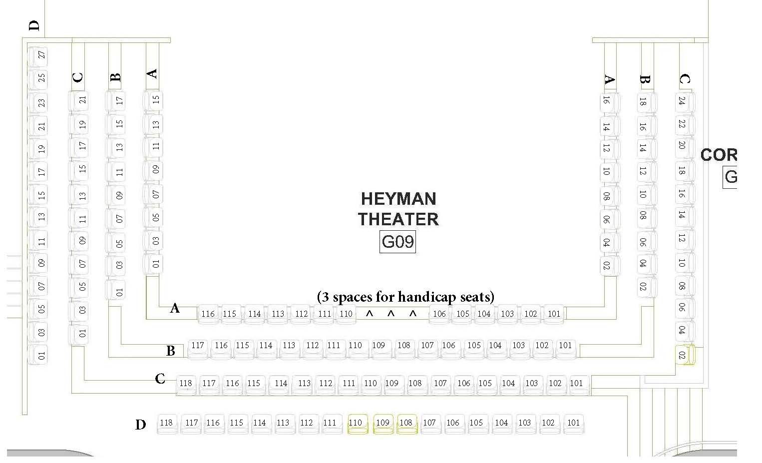 Heymann Seating Chart