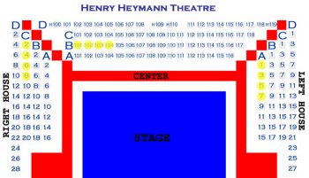 henry heymann theatre department of theatre arts lafayette theater seating chart